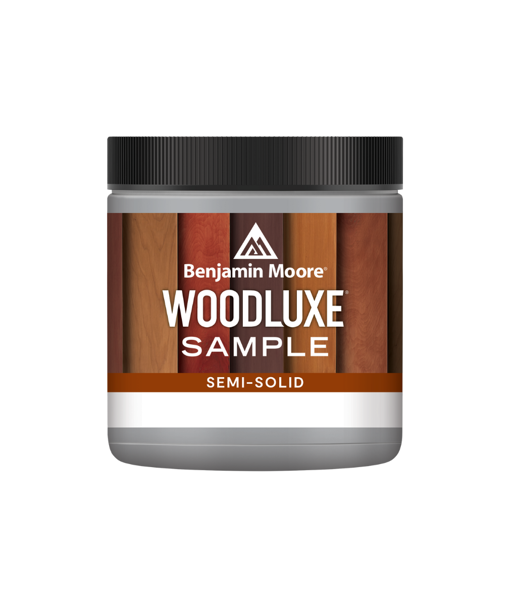 Benjamin Moore Woodluxe® Water-Based Semi-Solid Exterior Stain available at Catalina Paints in Los Angeles County.