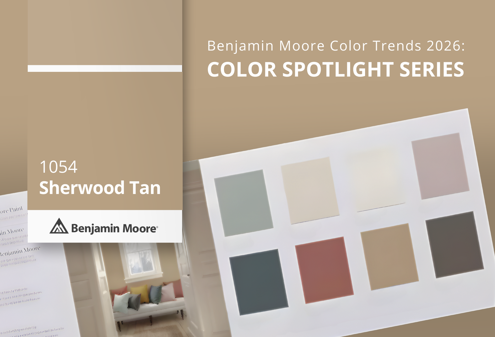 Sherwood Tan 1054: Benjamin Moore Color Trends 2026 | Catalina Paints