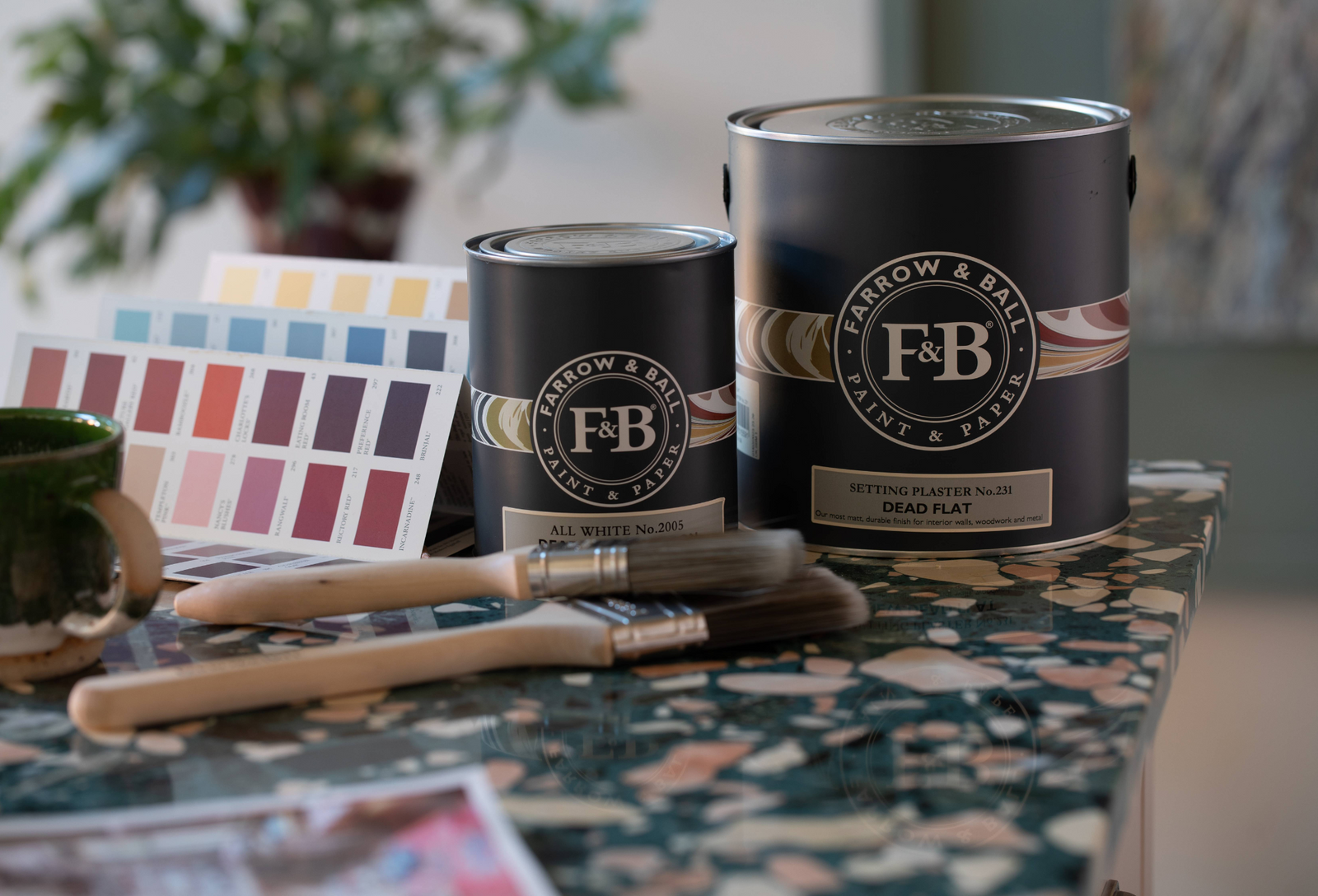 Farrow & Ball Paint and Color Chips Available at Catalina Paints in LA.