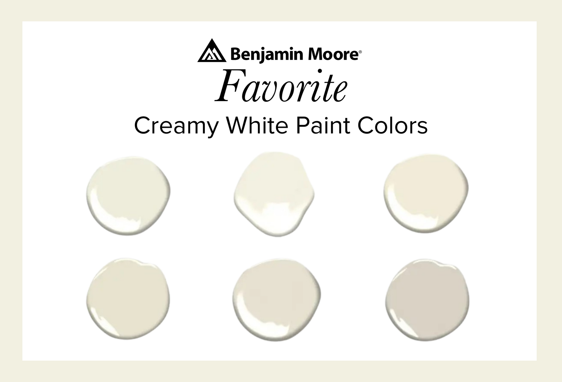 Creamy White Paint Colors | Catalina Paints