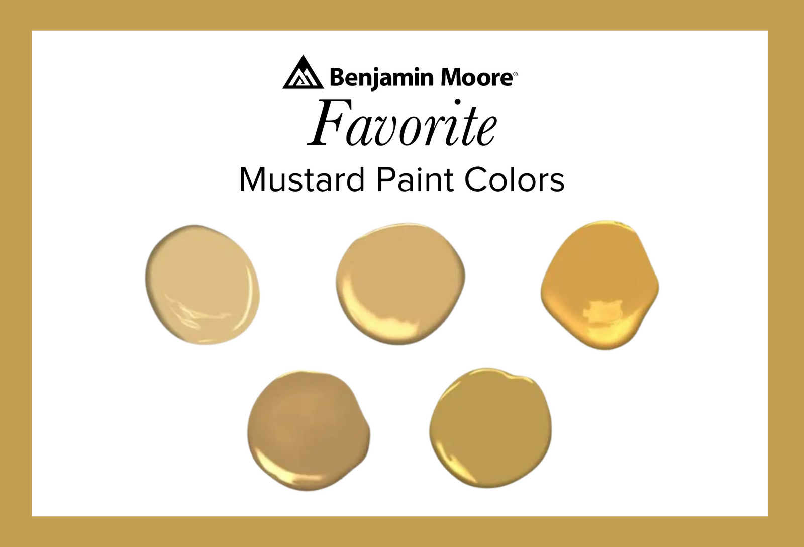Mustard Benjamin Moore Paint Colors available at Catalina Paints in Los Angeles.