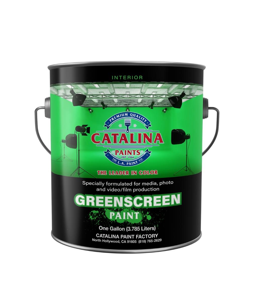 Catalina Greenscreen paint is perfect for media, photo and video/film production. Available at Catalina Paints in Los Angeles.