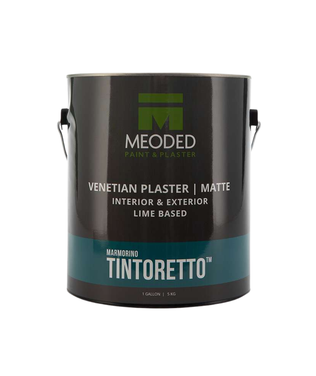 Meoded Marmorino Tintoretto lime and marble Venetian plaster available at Catalina Paints in Los Angeles – a luxurious, breathable wall finish with subtle sheen, ideal for upscale Southern California interiors and coastal homes.