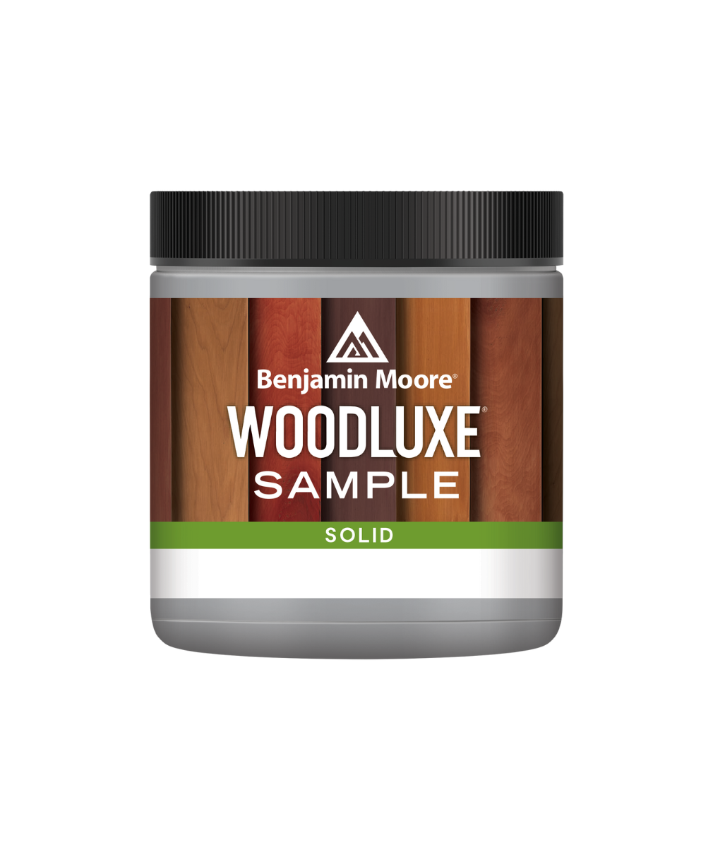 Benjamin Moore Woodluxe® Water-Based Solid Exterior Stain Half-Pint available at Catalina Paints in Pennsylvania, New Jersey & Delaware.