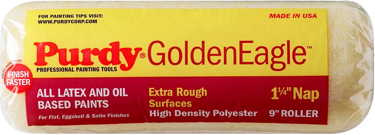 Purdy Golden Eagle Roller Covers, available at Catalina Paints in Los Angeles County.