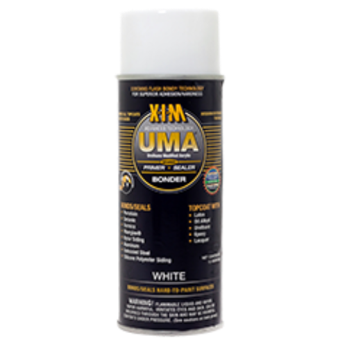 UMA® Brand White Primer in a spray can, available at Catalina Paints in CA.