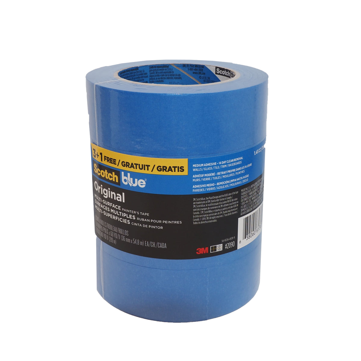 4-Pack Blue Masking Tape, available at Catalina Paints in Los Angeles County, CA.