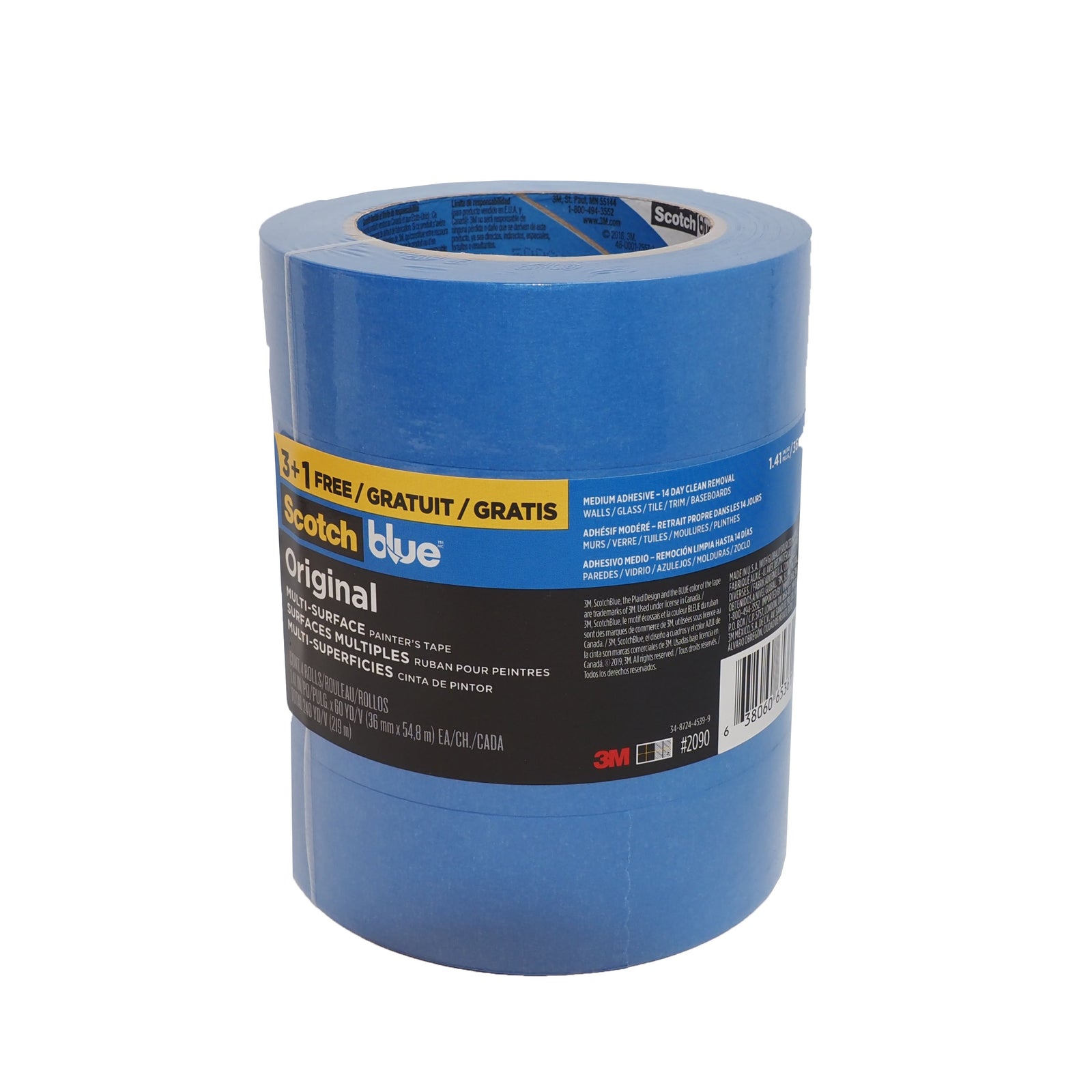 4-Pack Blue Masking Tape, available at Catalina Paints in Los Angeles County, CA.
