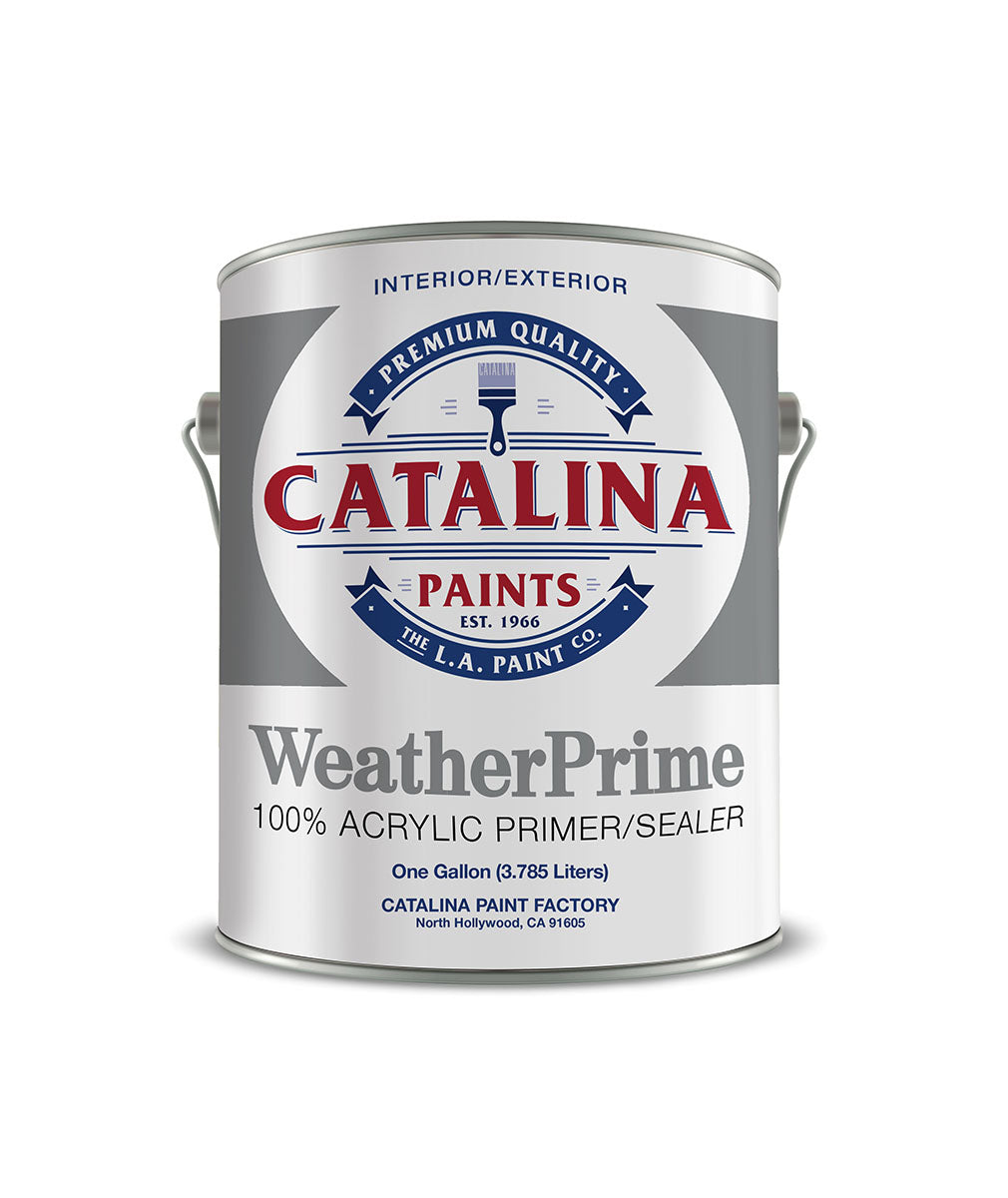 WeatherPrime 100% Acrylic Primer C123, available at Catalina Paints in CA.