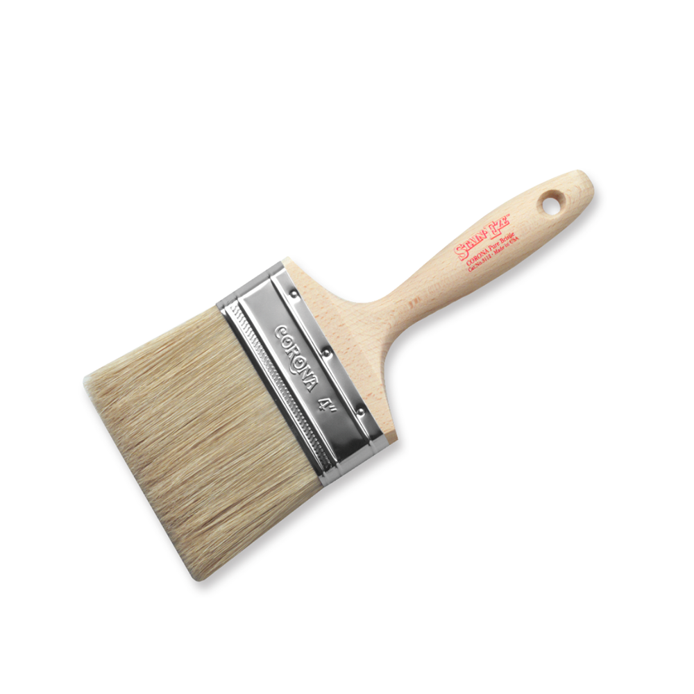 Corona Stain•Eze™ bristle brush 4",  available at Catalina Paints, serving the Los Angeles County. 