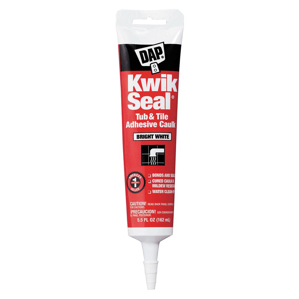 Dap Kwik Seal® Tub &amp; Tile Adhesive Caulk-tube, available at Catalina Paints in CA.