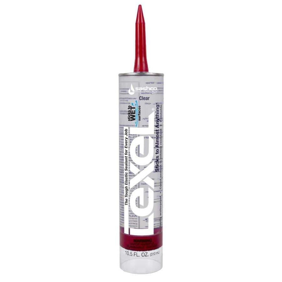 Lexel 100% Silicone Clear Caulk, available at Catalina Paints in CA.