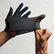 Gorilla Black Vinyl Gloves Medium